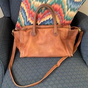 Madewell satchel leather/ doctors bag style